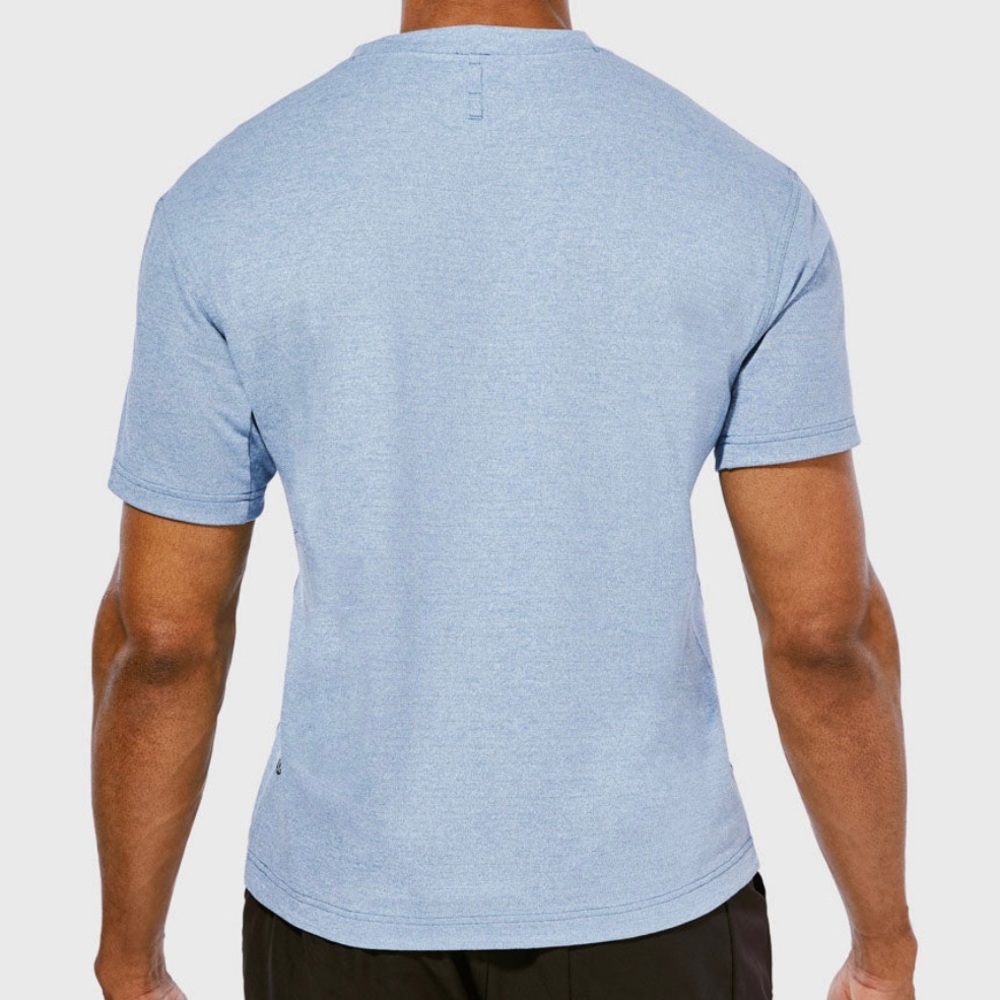 FINAL RESTOCK! Mens Lululemon DENIM RELAXED FIT TRAIN SS, MSRP $78 - Picture 5 of 6